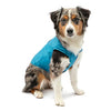 Picture of Kurgo Loft Dog Jacket - Reversible Fleece Winter Coat - Cold Weather Protection - Wear With Harness Or Additional Layers - Reflective Accents, Leash Access, Water Resistant - Coastal Blue/Orange, XS