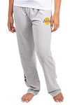 Picture of Ultra Game NBA Los Angeles Lakers Womens Sleepwear Super Soft Hacci Pajama Loungewear Pants, Heather Gray, Large