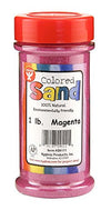 Picture of Hygloss Products Colored Play Sand - Assorted Colorful Craft Art Bucket O' Sand, Magenta, 1 lb