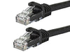 Picture of Monoprice 109823 Flexboot Cat6 Ethernet Patch Cable - Network Internet Cord - RJ45, Stranded, 550Mhz, UTP, Pure Bare Copper Wire, 24AWG, 14ft, Black