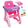 Picture of JC Toys - for Keeps Playtime! | Baby Doll High Chair | Fits Dolls up to 17' | Sturdy High Chair and Play Accessories | Ages 2+, Pink