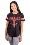 Picture of Ultra Game NBA Houston Rockets Womens Soft Mesh Jersey Tee Shirt, Black, Medium