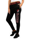 Picture of Ultra Game NBA Portland Trail Blazers Womens Jogger Pants Active Basic Fleece Sweatpants , Black, X-Large