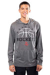 Picture of Ultra Game NBA Houston Rockets Mens Super Soft Lightweight Pullover Hoodie, Heather Charcoal , Medium