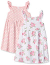 Picture of Hudson Baby Infant and Toddler Girl Cotton Dresses Soft Pink Roses, 6-9 Months