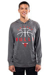 Picture of Ultra Game NBA Chicago Bulls Mens Super Soft Lightweight Pullover Hoodie, Heather Charcoal , X-Large