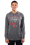 Picture of Ultra Game NBA Chicago Bulls Mens Super Soft Lightweight Pullover Hoodie, Heather Charcoal , Large