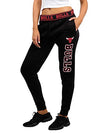 Picture of Ultra Game NBA Chicago Bulls Womens Jogger Pants Active Basic Fleece Sweatpants , Black, Medium