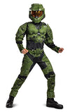 Picture of Halo Infinite Master Chief Costume, Kids Size Muscle Padded Video Game Inspired Character Jumpsuit, Child Size XL (14-16)