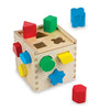 Picture of Melissa and Doug Shape Sorting Cube - Classic Wooden Toy With 12 Shapes - Kids Shape Sorter Toys For Toddlers Ages 2+