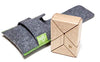 Picture of 6 Piece Tegu Pocket Pouch Prism Magnetic Wooden Block Set, Natural