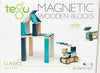 Picture of 42 Piece Tegu Magnetic Wooden Block Set, Blues, 1-99 years old