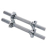 Picture of Sunny Health and Fitness 14 in Threaded Chrome Dumbbell Bar Pairs with Ring Collars - STDBH-14