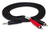 Picture of Hosa CMR-203 3.5 mm TRS to Dual RCA Stereo Breakout Cable, 3 Feet