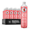 Picture of Sparkling Ice, Strawberry Watermelon Sparkling Water, Zero Sugar Flavored Water, with Vitamins and Antioxidants, Low Calorie Beverage, 17 fl oz Bottles (Pack of 12)