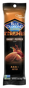 Picture of Blue Diamond Almonds XTREMES Ghost Pepper Flavored Spicy Snack Nuts, 1.5 oz Tube (Pack of 12)