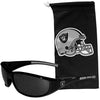 Picture of NFL Oakland Raiders Adult Sunglass and Bag Set, Black