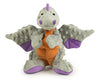 Picture of goDog Bubble Plush Dragons Squeaky Dog Toy, Chew Guard Technology - Gray, Large