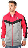 Picture of Ultra Game NBA Portland Trail Blazers Mens Soft Fleece Full Zip Jacket Hoodie, Team Color, Medium