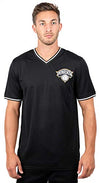 Picture of Ultra Game NBA New York Knicks Mens Jersey V-Neck Mesh Short Sleeve Tee Shirt, Black, XX-Large