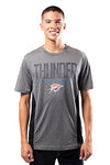 Picture of Ultra Game NBA Oklahoma City Thunder Mens Active Tee Shirt, Charcoal Heather, Medium