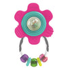 Picture of Infantino Spin and Teethe Gummy Pink Flower Rattle - Easy to Grab, Chewy Rings, Multi-Texutre Petals, Roller Ball Center - Teething and Sensory Play, Ages 0 Months +