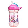 Picture of The First Years Disney Minnie Mouse Toddler Straw Cup - Spill Proof Flip Top Toddler Sippy Cups - 18 Months and Up - 10 Oz