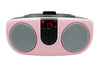 Picture of PROSCAN SRCD243 Portable CD Player with AM/FM Radio, Boombox (Pink)