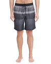 Picture of Kirkland Signature Men's Elastic Waistband Mesh Lined Swim Short Trunk (Black Grey Stripe, X-Large)