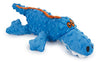 Picture of goDog Gators Squeaker Plush Pet Toy for Dogs and Puppies, Soft and Durable, Tough and Chew Resistant, Reinforced Seams - Blue, Large