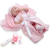 Picture of JC Toys 18780 La Newborn Soft Body Boutique Baby Doll, 15.5-Inch, Pink