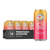 Picture of Sparkling Ice +Caffeine Watermelon Lemonade Sparkling Water, Zero Sugar, with Antioxidants and Vitamins, Zero Sugar, 16 fl oz Cans (Pack of 12)