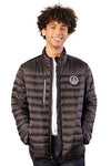 Picture of Ultra Game NBA San Antonio Spurs Mens Lightweight Packable Puffer Down Jacket, Black, XX-Large