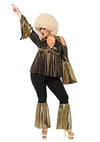 Picture of Leg Avenue womens Adult Sized Costumes, Black/Gold, 3X 4X US