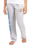 Picture of Ultra Game NBA Oklahoma City Thunder Womens Sleepwear Super Soft Hacci Pajama Loungewear Pants, Heather Gray, Small