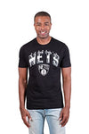 Picture of Ultra Game -NBA Brooklyn Nets Mens Arched Plexi Short Sleeve Tee Shirt, Black, Large