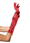 Picture of Leg Avenue womens Satin Elbow Length Gloves, Red, One Size US