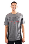 Picture of Ultra Game NBA Portland Trail Blazers Mens Active Tee Shirt, Charcoal Heather, Large