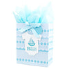 Picture of Hallmark Large Baby Shower Gift Bag with Tissue Paper (B is for Boy)