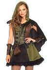 Picture of Leg Avenue Women's Darling Robin Hood, Olive/Brown, Small