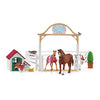 Picture of Schleich Horse Club, Horse Toys for Girls and Boys, Hannah's Guest Horses Horse Set with Ruby The Dog and Horse Toys, 20 Pieces, Ages 5+