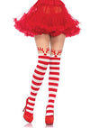 Picture of Leg Avenue Women's Rudolph Pantyhose, Red/White Reindeer, One Size