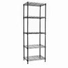 Picture of REGILLER 5-Wire Shelving Metal Storage Rack Adjustable Shelves, Standing Storage Shelf Units for Laundry Bathroom Kitchen Pantry Closet(Black, 16.6L x 11.8W x 53.5H)