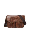 Picture of Fossil Men's Greenville Eco Leather Travel Courier Messenger Bag, Cognac , (Model: MBG9557222)