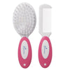 Picture of Dreambaby Deluxe Super Soft Bristles Brush and Comb Set - with Easy-Grip Toddler Size Handle - Pink - Model L328