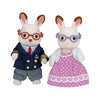 Picture of Calico Critters Hopscotch Rabbit Grandparents, Dolls, Dollhouse Figures, Collectible Toys, Pink