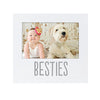 Picture of Pearhead Bestie and Baby Frame, Baby and Pet Keepsake Frame, 4' x 6' Photo Insert, Tabletop And Wall Mount Picture Frame, White