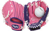 Picture of Rawlings Players Series 9' Youth Baseball Glove Left Hand Throw, Pink/Purple