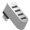 Picture of SABRENT Premium 4 Port Aluminum Mini USB 2.0 Hub [90°/180° Degree Rotatable] (HB-UMMC)
