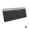 Picture of Logitech K585 Multi-Device Slim Wireless Keyboard, Built-in Cradle for Device; for Laptop, Tablet, Desktop, Smartphone, Win/Mac, Bluetooth/Receiver, Compact, Easy Switch, 24 Month Battery - Graphite